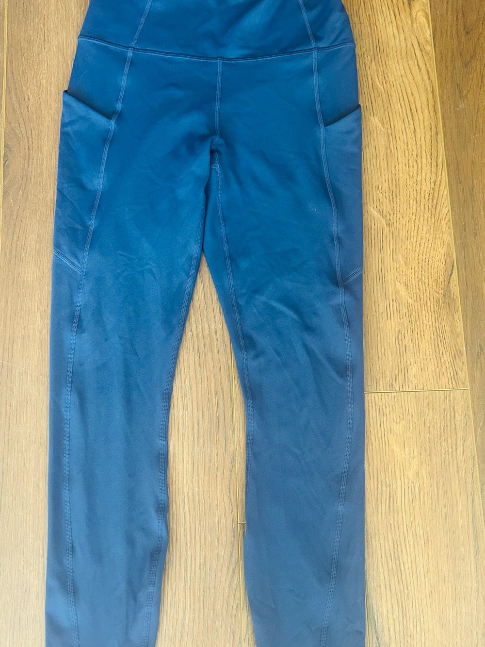 Fabletics Navy-Blue Women's Active Leggings with Side Pockets